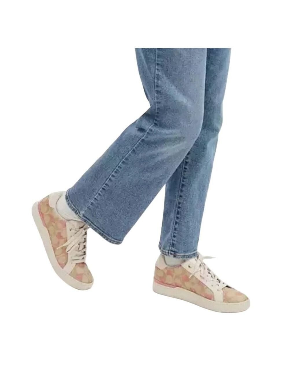 COACH SIGNATURE CANVAS HEARTS COLLECTION LOWTOP SNEAKERS SIZE 10 - Picture 6 of 10